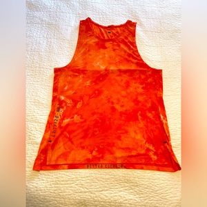 Lululemon Mens Always Agile Tank Top Diamond Dye Orange Size Large
